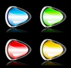 Vector web buttons.
