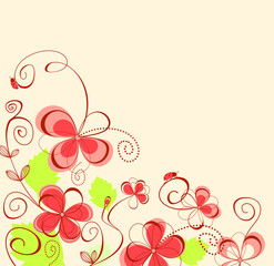 Obraz na płótnie Canvas Flower background