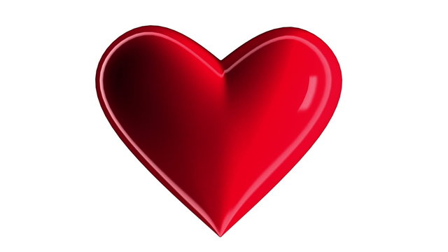 Valentines red heart