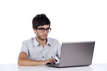 Young modern student