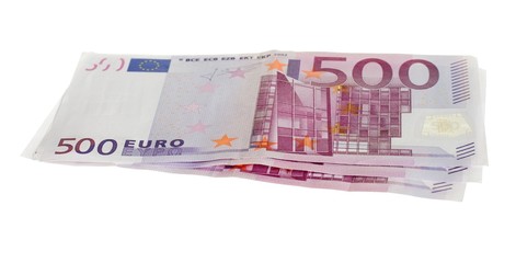 five hundred euro bills