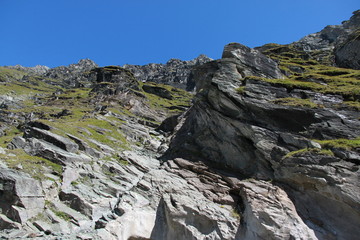Cliff near Pasterze glacier