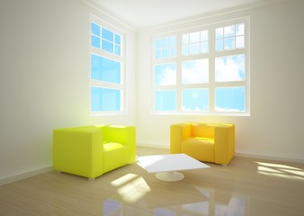 modern interior composition