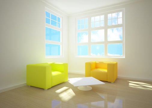 modern interior composition