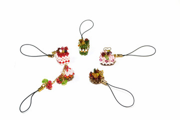 ビーズのストラップ