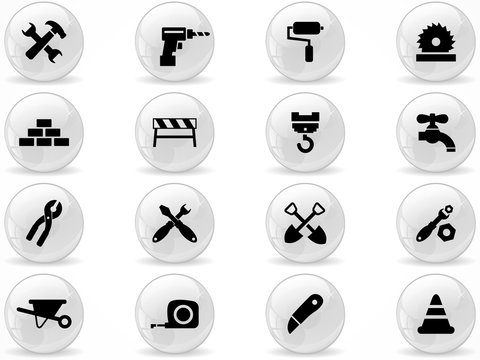 Web buttons, Construction symbol