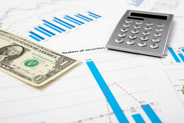 Obraz premium financial charts and graphs
