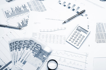 financial charts and graphs