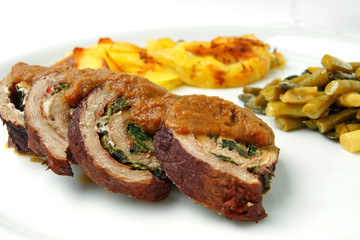 kalbsroulade mit kartoffelgratin #1