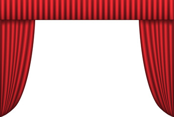 Fototapeta premium Red curtain