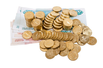 Money on white background