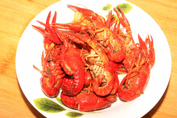 cooked crayfish