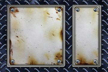 Metal Background with frame
