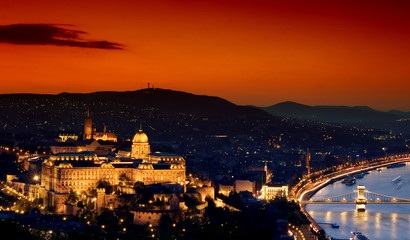 Night lights in Budapest-Hungary