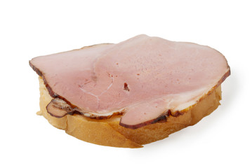 Sandwich with a ham