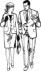 ilustracion con una pareja de enamorados