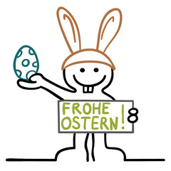 figur als osterhase verkleidet