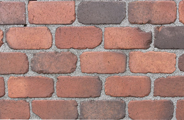 Backsteinmauer, alt