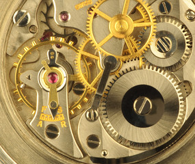 Fototapeta na wymiar Szwajcarska precyzja grzywny clockwork