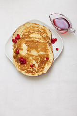 Tasty pancakes with a syrup