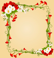 Background with beautiful bouquet from flowers