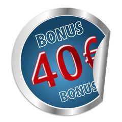 Button 40 Euro Bonus