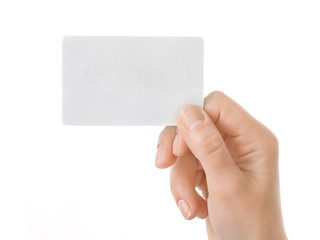 Obraz premium Credit card female hand holding