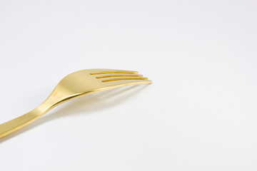gold fork