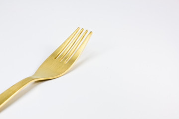 gold fork