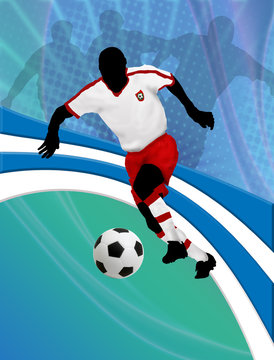 Football design poster