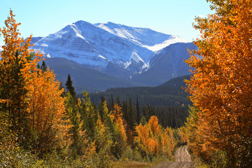 Rocky Mountains in autumn