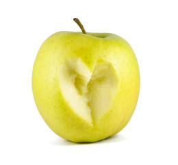 heart bite on apple
