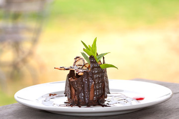 chocolate mousse dessert