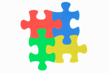 Colorful jigzaw puzzle
