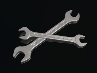 Maulschlüssel, schwarzer Untergrund