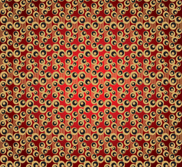 Seamless ornament in art nouveau style.