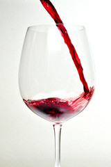 glas of red wine