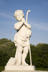 Fototapeta na wymiar Vienna - december statue from Belvedere palace