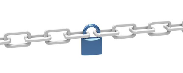 Obraz premium Kette mit Schloss