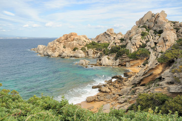 Fototapeta na wymiar Beautiful bay in northern Sardinia