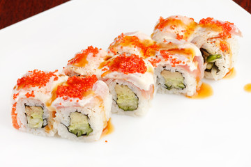 sushi on the plate