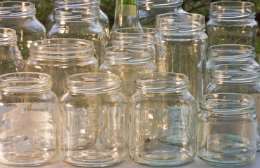 Glass jars