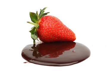 strawberry in chocolate