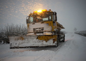 snow plough Yorkshire Dales