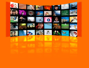 HD TV production technology concept