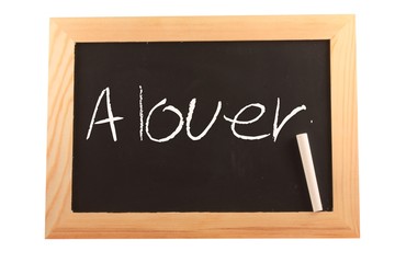 Obraz premium A louer sur ardoise