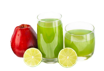 Juice ,lime and apple