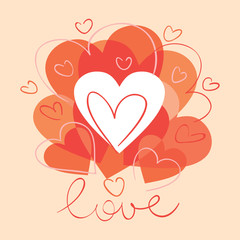 Card of valentine day