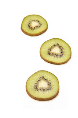 Kiwi Fruit isolated on a white studio background.