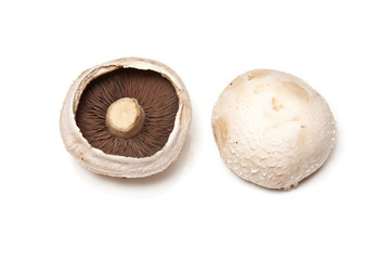 White field mushrooms